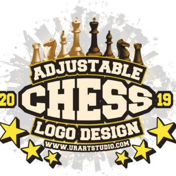 CHESS TOURNAMENT ADJUSTABLE VECTOR LOGO DESIGN FOR TSHIRT EPS PDF 504