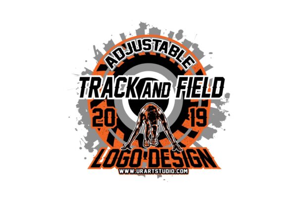 TRACK AND FIELD VECTOR LOGO DESIGN FOR PRINT AI EPS PDF PSD 502