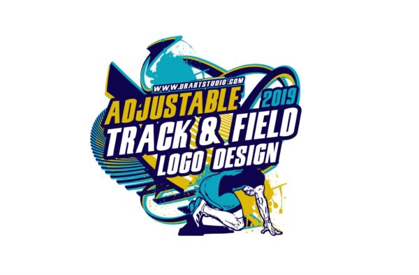 TRACK AND FIELD VECTOR LOGO DESIGN FOR PRINT AI EPS PDF PSD 504