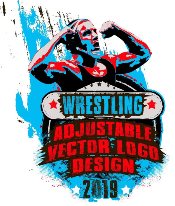 WRESTLING ARTWORK FOR PRINT ai eps pdf 501