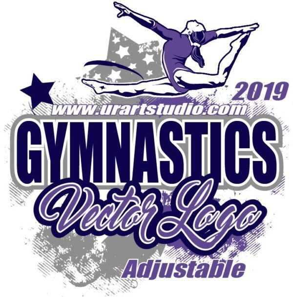 Adjustable gymnastics logo design 2019
