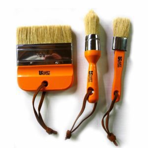 unorthodox paint brushes 3 oval orange