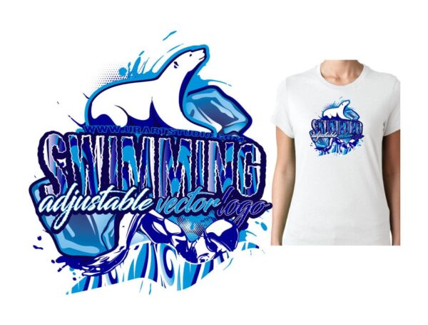 SWIMMING-POLAR-BEAR-VECTOR-LOGO-DESIGN-FOR-PRINT-0020