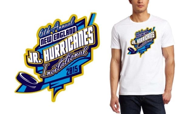 2015 6th Annual New England Jr. Hurricanes Invitational LOGO DESIGN