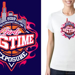 Girls Big Time Exposure logo design