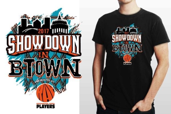 2017 SHOWDOWN IN BTOWN basketball LOGO DESIGN