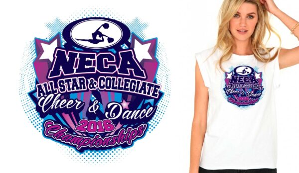 2016 NECA All-Star & Collegiate Classic Cheer & Dance Championships logo design