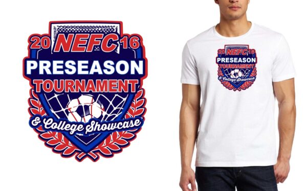 2016 NEFC Preseason Tournament and College Showcase logo design