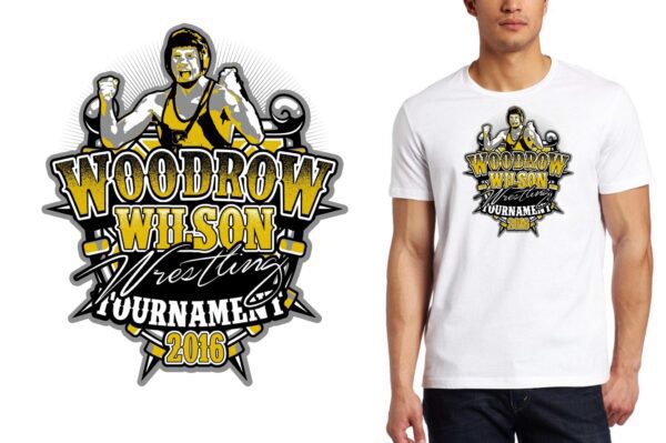 2016 Woodrow Wilson Wrestling Tournament LOGO DESIGN - UrArtStudio