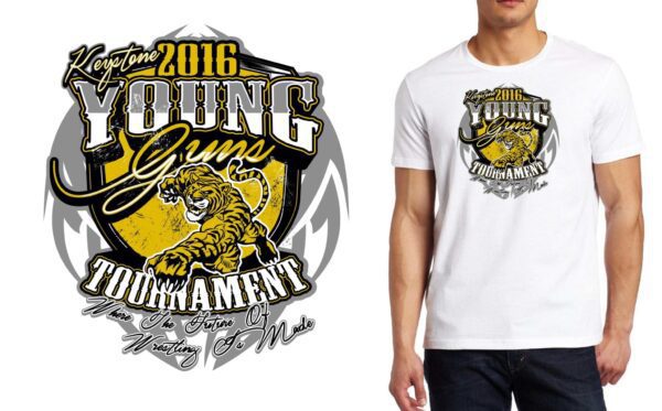 2016 Young Guns Tournament logo design