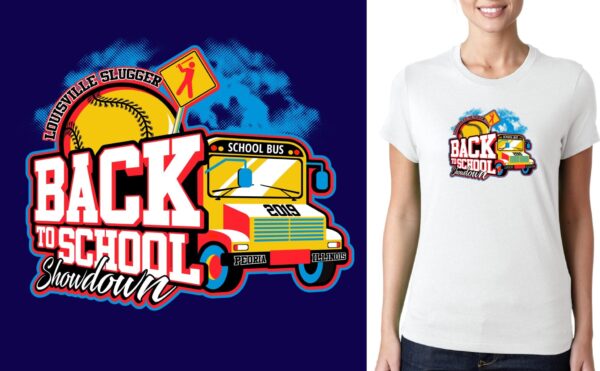 Back To School Showdown logo design