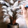 Beautiful White Flowers in Vase | Abstract | Easy Painting for Beginners | Acrylics