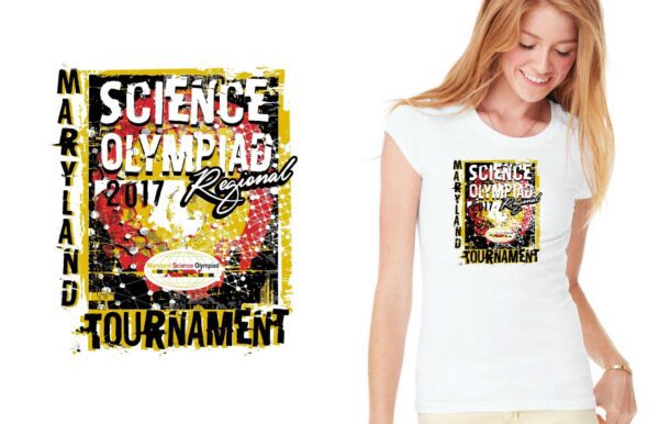 PRINT 17 Maryland Science Olympiad Regional Final Tournament MD logo design
