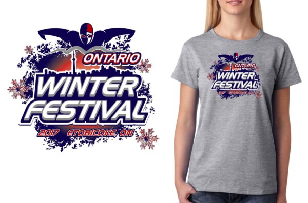 PRINT 2017 Swim Ontario Winter Festival swim logo design