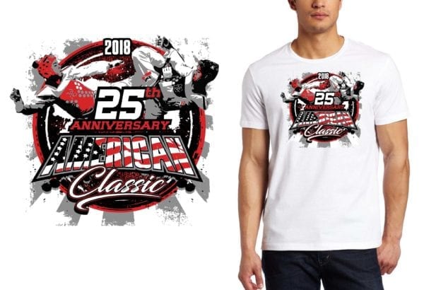 2018 25 ANNIVERSARY AMERICAN CLASSIC tkd logo design