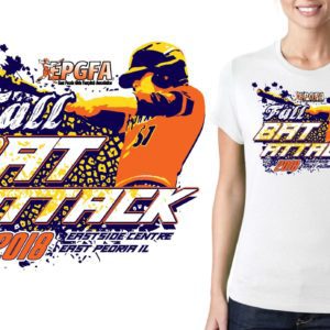 2018 EPGFA fall bat attack IL softball logo design