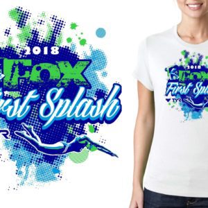 2018 FOX First Splash IL swim logo design