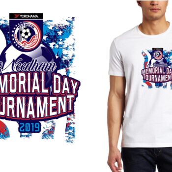 PRINT 2019 Needham Memorial Tournament MA SOCCER logo design