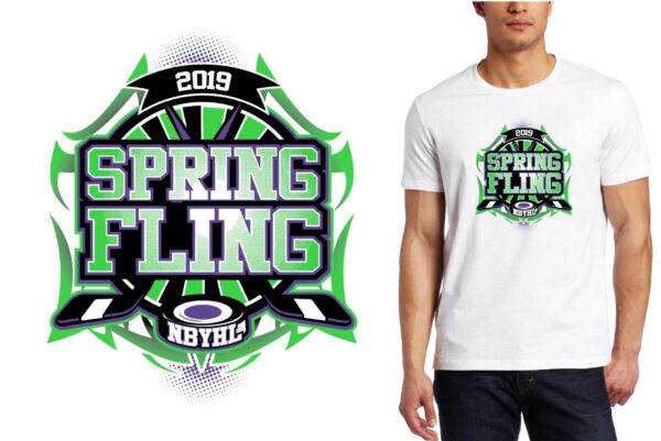 PRINT 2019 Spring Fling logo design