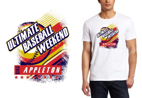 PRINT 2019 Ultimate Baseball Weekend IL BASEBALL logo design