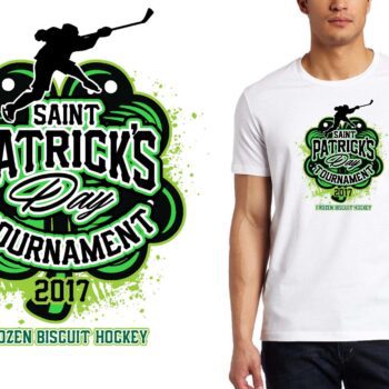 PRINT 2017 St Patricks Day Tournament hockey logo design