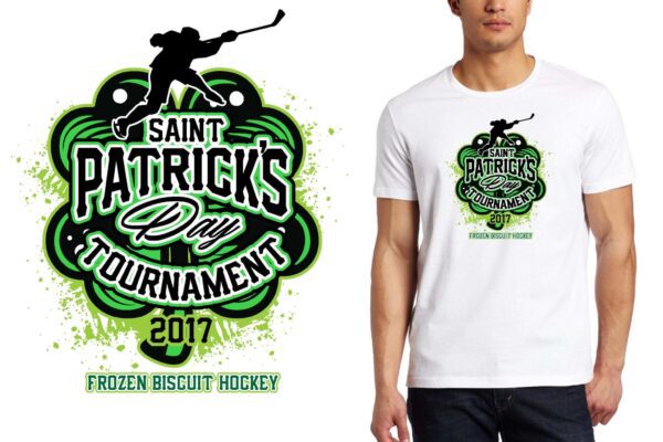 PRINT 2017 St Patricks Day Tournament hockey logo design