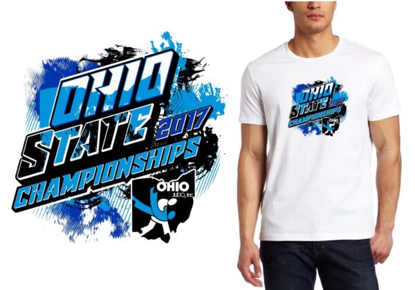 PRINT 3 25 17 Ohio State Championship judo logo design