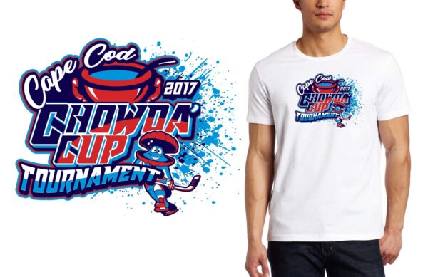 PRINT 2017 Chowda Cup Tournament hockey logo design