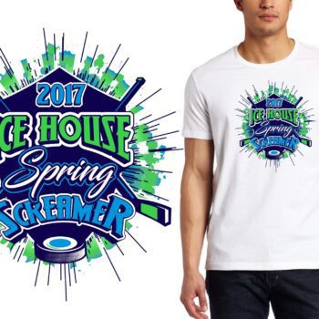 PRINT 2017 Ice House Spring Screamer hockey logo design