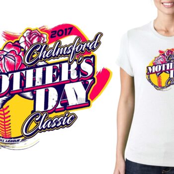 PRINT 2017 Chelmsford Mothers Day Classic softball logo design