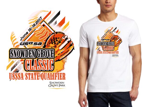 PRINT 9th logo Snowden Grove Classici baseball logo design