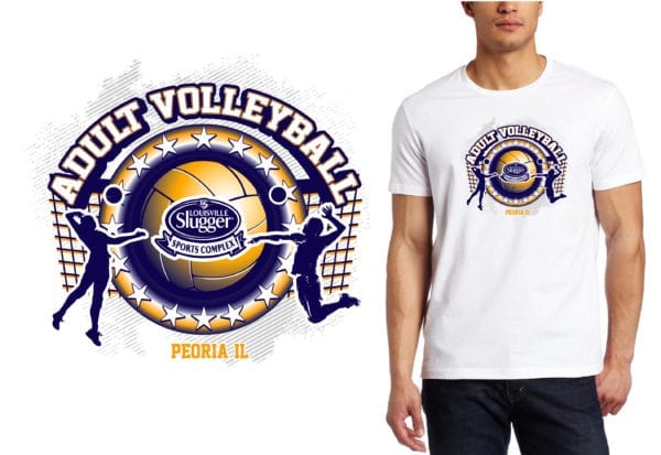 PRINT ADULT VOLLEYBALL logo design