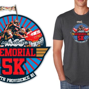 PRINT Alborg Construction Corporation Memorial 5k logo design