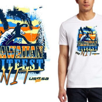 PRINT Hawaiian Hitfest NIT logo design