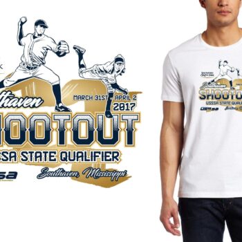 PRINT Southaven Shootout logo design