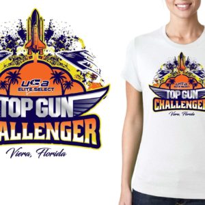 PRINT Top Gun Challenger logo design