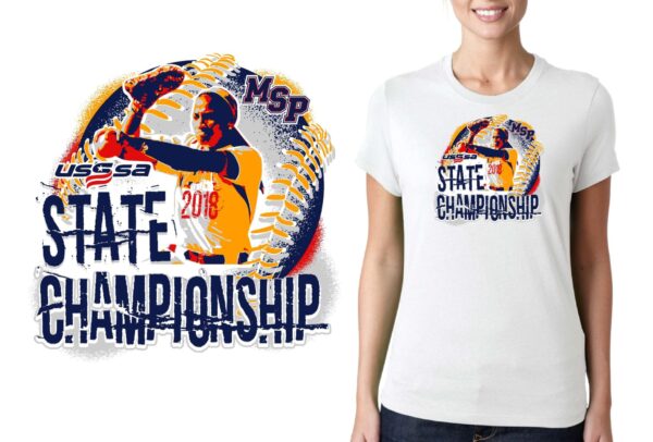 PRINT USSSA State Championship logo design