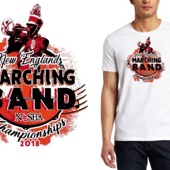 PRINT 2018 New England Marching Band Championships logo design