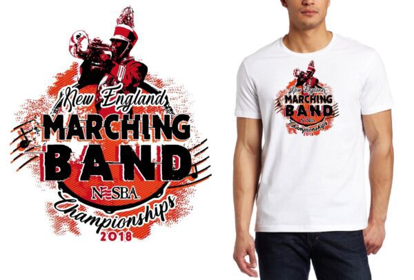 PRINT 2018 New England Marching Band Championships logo design