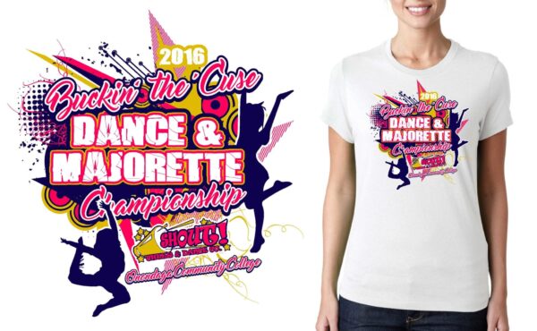 2016 Buckin the Cuse Dance and Majorette Championship logo design