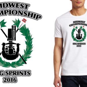 Midwest Championship Erg Sprints logo design