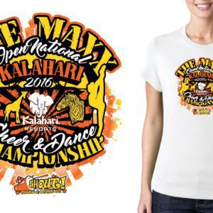 THE MAXX Open National Cheer and Dance Championship logo design