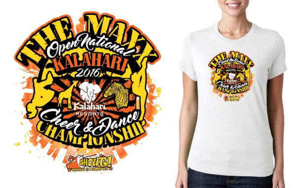 THE MAXX Open National Cheer and Dance Championship logo design