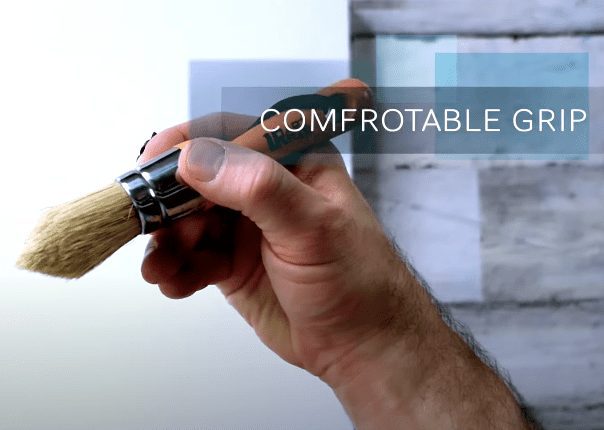 3 orange oval brushes