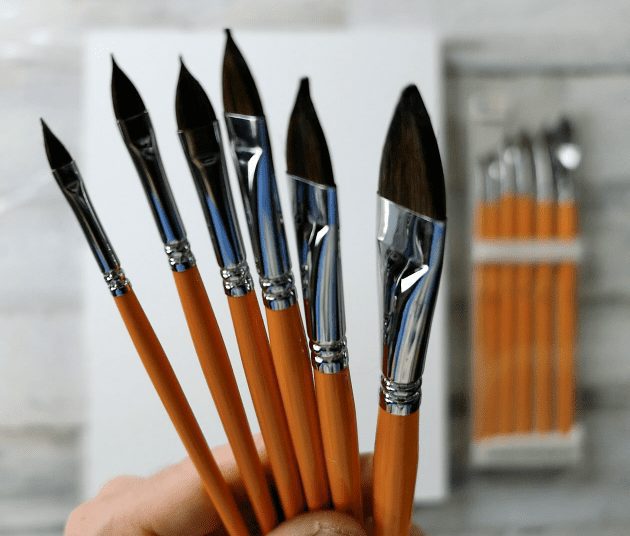 6 Cat Tongue Paint Brushes by Peter Dranitsin at UrArtStudio1