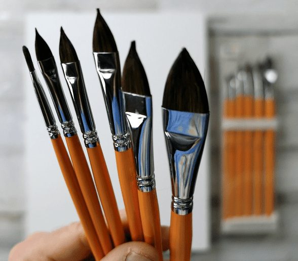 6 Cat Tongue Paint Brushes by Peter Dranitsin at UrArtStudio1