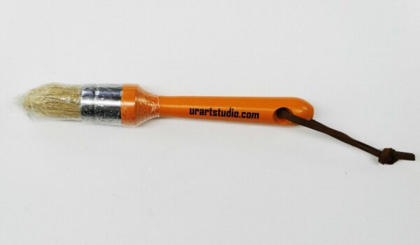 orange pointed oval brush long handle 0