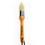orange pointed oval brush long handle 0