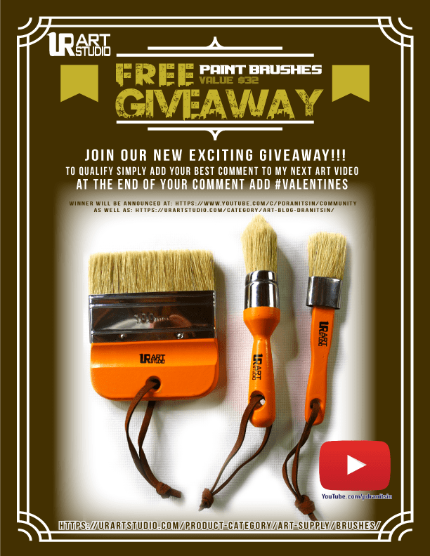 FREE 3 Oval Paint Brushes – GIVEAWAY OFFER