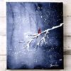 Red Cardinal in the Snowing Landscape | Easy Acrylic Painting for Beginners | Abstract